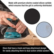 Dura-Gold Premium 6 Wet or Dry Sanding Discs - 220 Grit (Box of 20) - High-Performance Sandpaper Discs with Hook & Loop Backing, Fast Cutting Silicon Carbide - Color Sanding Sander, Car Polishing