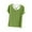 Green, variant on Women's Short/Long Sleeve V Neck Criss Cross T-Shirt Tops
