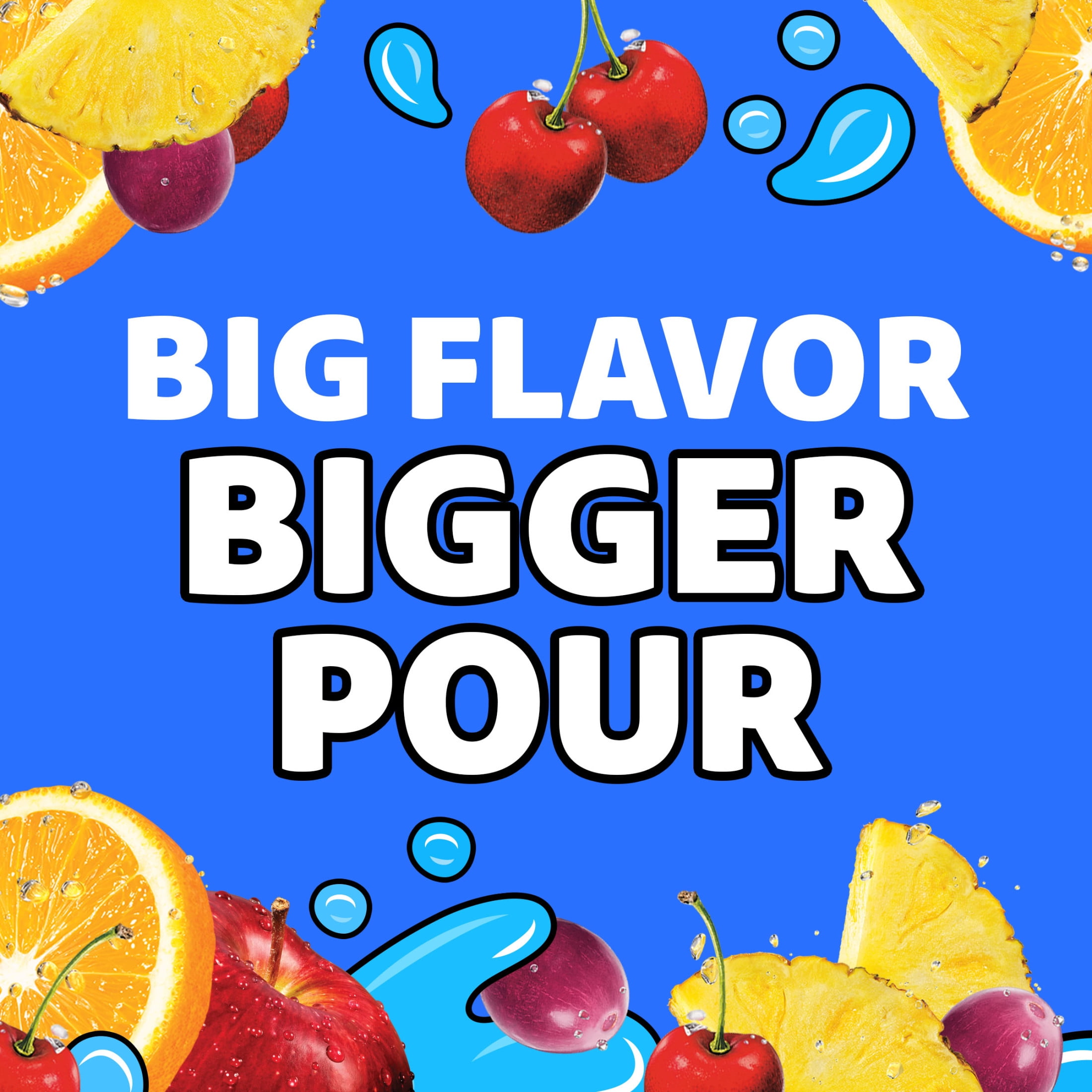 Capri Sun Flavored Juice Drink Blend with Other Natural Flavor, 1 Bottle, for School Lunches and On-the-Go Hydration, Fruit Punch, All Natural Ingredients, 64 oz