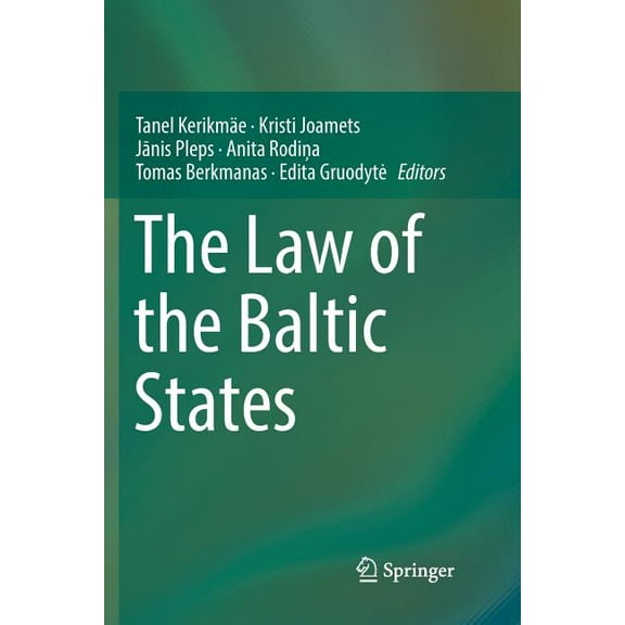 The Law of the Baltic States, (Paperback)