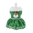 thumbnail image 2 of Chiens Chiot Robes Chat Costumes Filles Noël Chaud Polaire Paillettes Paillettes Chats Tenue Premium Animaux de Compagnie Jupe pour Noël Partie Robe, 2 of 7