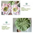 thumbnail image 5 of sentaili Hand-Woven Shaped Artificial Flower Lotus Lotus Leaf Wool Crochet Flower, 5 of 8