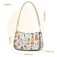 thumbnail image 3 of FORMRS Womens Shoulder Bag with Chain Strap Clutch Purse Cute Tote Handbag, Cute Vegetables, 3 of 7