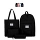 thumbnail image 1 of Set de 4 piezas Gaon Mochila Escolar Bolsa Lapicera Lonchera Negro, 1 of 8