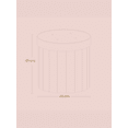 thumbnail image 4 of Taburete Redondo, Reposapiés con Almacenaje, Puff Plegable con Tapa Extraíble, Terciopelo, para Sala de Estar, Rosa, 4 of 7