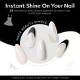 thumbnail image 6 of modelones White Black Gel Nail Polish Set -6 Colors Black Milky White Neutral Nude Gray Glitter Gel Polish Soak Off Nail Kit Manicure DIY at Home Nail Art Salon Gift, 6 of 8