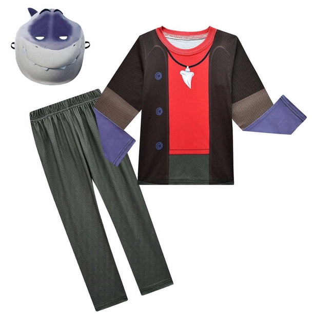 Moonsky / Halloween The Bad Guys 2 Costume Adults Mr. Shark Cosplay Full Set Outfits Halloween Cosplay Costumes(140#Light Gray)