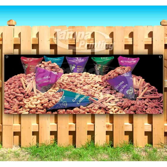 Nutty Banner 13 oz Vinyl Banner With Metal Grommets