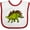 White and Red, variant on Inktastic Smiling Stegosaurus Boys or Girls Baby Bib