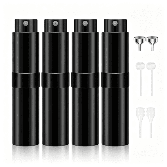 ACDANC 8Ml Travel Perfume Atomizer Bottles Refillable,Mini Atomizer Sprayer for Perfume,Empty Travel Cologne Bottle Pocket Perfume Dispenser,Leakproof Portable Compact Travel Cologne Sprayer(4Pack)