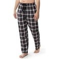 thumbnail image 4 of Fruit of the Loom Men's Soft Flannel Pajama Lounge Sleep Pant - Black Plaid, 4 of 5