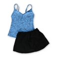 thumbnail image 1 of Tankini de 2 piezas con falda Malibu MiracleSuit para mujer azul 8, 1 of 2