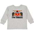 thumbnail image 3 of Inktastic Race Car 3rd Birthday Boys Long Sleeve Toddler T-Shirt, 3 of 5
