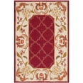 thumbnail image 1 of Safavieh DuraRug 2'6" X 10' Hand Hooked Rug in Burgundy and Ivory, 1 of 9