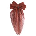 thumbnail image 2 of 1 Pack Lace Curtain Tiebacks, Elegant Bow Curtain Ties with Clips, Decorative Sheer Curtain Holdbacks, Vintage Curtain Tie Backs for Bedroom Dining Room Romantic Home Decor, 2 of 5