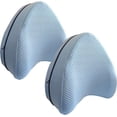thumbnail image 2 of AIR-Replacement Pillow Cover for Contour Legacy Leg & Knee Foam Support Pillow-Cover ONLY (Blue2 Pack), 2 of 4