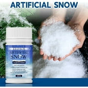 RKZDSR Artificial Instant Snow Powder - 50g Inflatable Snow for Winter Decorations, Fake Snowflakes for Indoor Shooting, Holiday Crafts & Party Decor - Eco-Friendly, Easy to Use