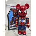 thumbnail image 2 of Figura de oso de Marvel de 28 cm, 400 % Spider-Man, Venom, oso violento, Iron Man, muñeco de acción, oso, ladrillo, juguete, decoración Kawaii, 2 of 5