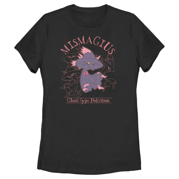 Women's Pokemon Ghost Type Mismagius Graphic T-Shirt