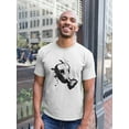 thumbnail image 2 of Gas Mask Silhouette T-Shirt Men -Image by Shutterstock, Male Small, 2 of 4