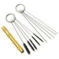 thumbnail image 1 of Kit De Limpieza De Aerógrafo De Acero Inoxidable De 1S Con Aguja De Limpieza Raspador De Aerógrafo Y Cepillos De Tubo Reparación Pistola De Pulverización De Alta Para Aerógrafo 1 Pieza Vogacara HA015564-00, 1 of 5