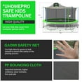 thumbnail image 6 of uhomepro 16-Foot Kids Trampoline with Basketball Hoop, Outdoor Trampoline with Safety Enclosure Net, Circular Trampolines for Adults Kids, Family Jumping and Ladder, Kids Basketball Trampoline, 6 of 13
