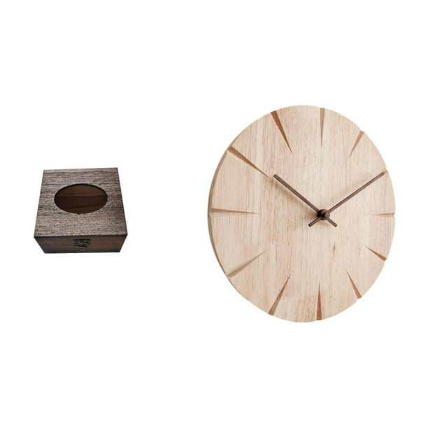 Caja De Pañuelos De Madera, Dispensador De Pañuelos Faciales, Organizador, Bandeja Para Toallas De Mano, Soporte Para Servilletas, Funda Para Caja De Pañuelos Para Baño, Coche Y Hogar.