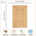 thumbnail image 5 of Savi Home Jute Hand Woven Reversible Area Rug, Natural, 24 x 36 inches, 5 of 5