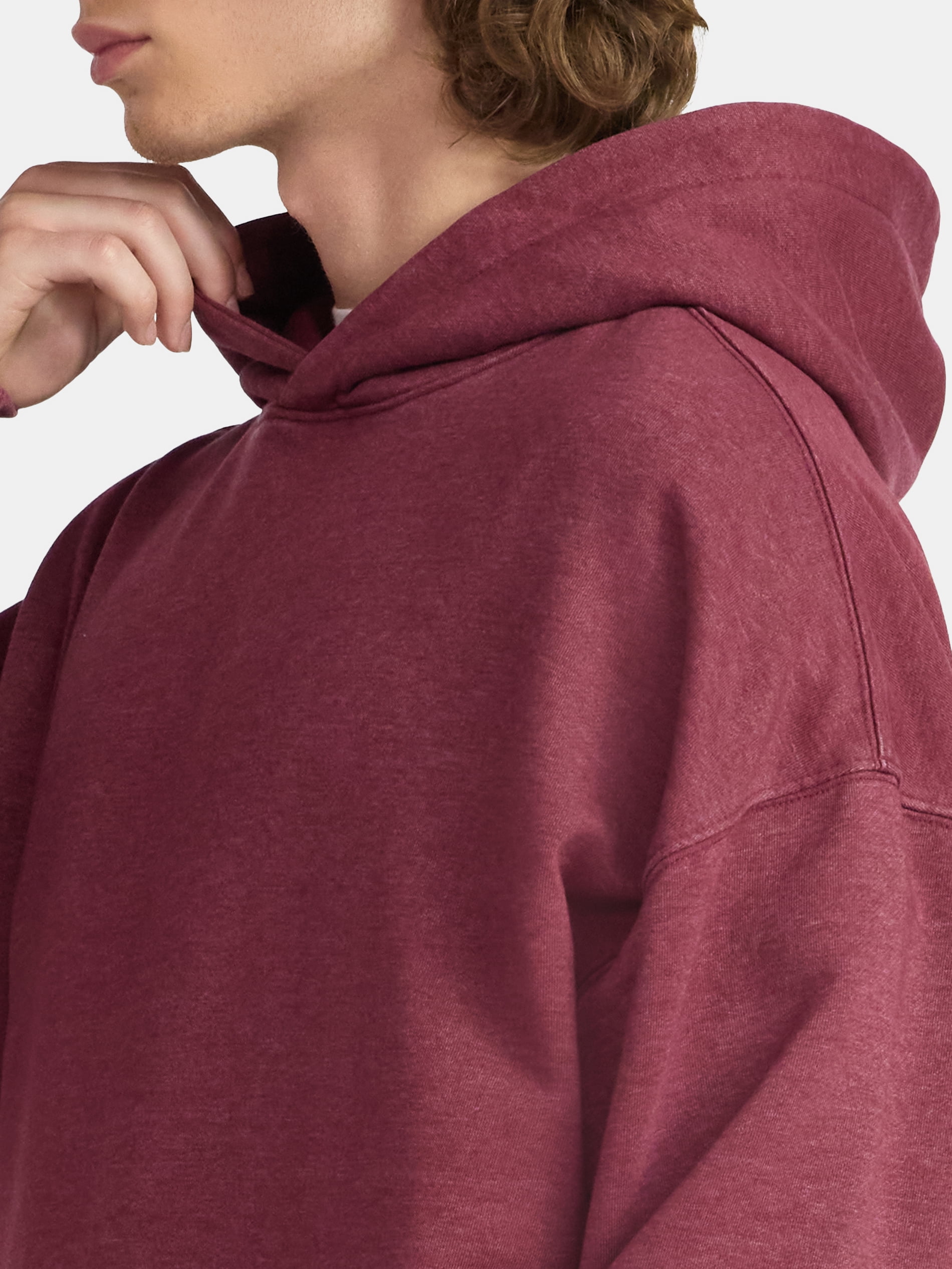 No Boundaries Oversized Hoodie with Long Sleeves, Men's & Big Men's
