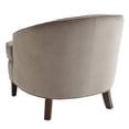thumbnail image 3 of Sunpan Coleman 20" Modern Fabric Lounge Chair in Gray/Espresso, 3 of 3