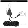 thumbnail image 6 of BYNNIX Reflective Camping Pulley Rope Tie Downs Rope Hangers Adjusted Tent Guide Rope for Kayak Awnings Tents Hiking Outdoors, 6 of 19
