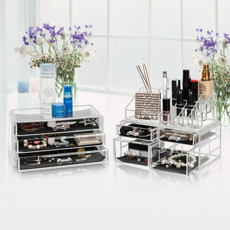 Ktaxon Cosmetic Table Organizer Makeup Holder Case Box Jewelry