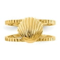 thumbnail image 4 of Primal Gold 14 Karat Yellow Gold Sea Shell Toe Ring, 4 of 6