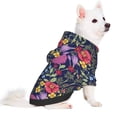 thumbnail image 2 of Fotbe Floral Sudadera con Estampado para Perros Pequeños – Suéter con Capucha para Mascotas, Tela Suave de Forro Polar con Bolsillo-XX-Large, 2 of 7