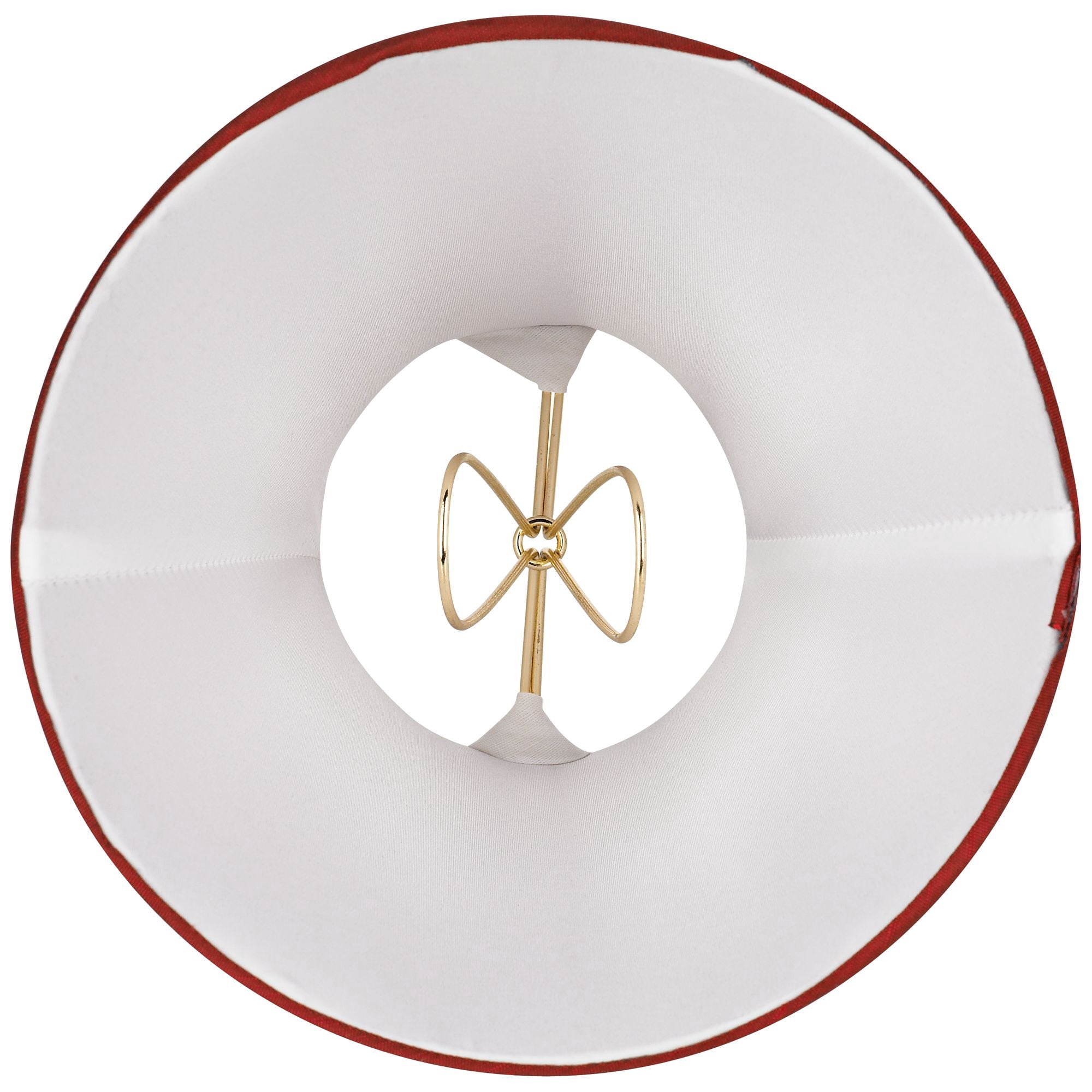 Springcrest Set of 6 Bell Lamp Shades Deep Red Faux Silk Small 3" Top x 6" Bottom x 5" High Candelabra Clip-On Fitting