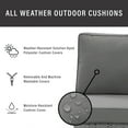thumbnail image 2 of Catalina Outdoor Wicker Round Sectional Sofa Gray, 2 of 2