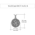 thumbnail image 4 of Celtic Knot Urn Necklace for Ashes 925 Sterling Silver Heart Pendant Cremation Jewelry for Ashes Keepsake Necklace Jewelry, 4 of 6