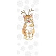 thumbnail image 2 of Grove, Beth 15x32 Gold Ornate Wood Framed with Double Matting Museum Art Print Titled - Christmas Kitties III Snowflakes, 2 of 4