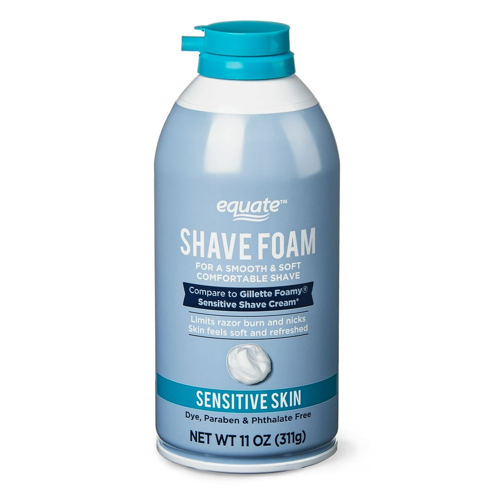 Equate Sensitive Skin Shave Foam, 11 oz