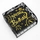 thumbnail image 3 of 10/20 piezas negro estampado en caliente oro y plata servilleta de feliz cumpleaños fiesta de feliz cumpleaños aniversario comedor-decoración de mesa suministros, 3 of 3