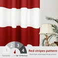 thumbnail image 5 of DriftAway Red Stripe Room Darkening Window Curtains 72 Inch Long Striped Grommet Drapes for Bedroom Living Room Kitchen Thermal Insulated Unlined 2 Panels, 5 of 5