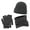 Dark Gray, variant on Women's Autumn And Winter Wool Thickened Scarf Hat And Gloves Knitted Three Piece Set Scarf Hat Gloves Men Scarf Gloves Hat Scarf Hat Set Women Hat Gloves Scarf Set Scarf Gloves Hat Set for Teen Girls