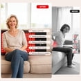 thumbnail image 6 of Morfone Red Light for Body, 10000mAh Cordless Portable Infrared Light Pad, 24" x 12" Red Light Mat with Timer, 660 & 850nm Infrared Heating Pad for Back Shoulder Knee Joint Waist, 6 of 12