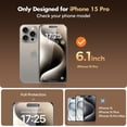 thumbnail image 6 of UNBREAKcable 2 Pack Privacy Screen Protector for iPhone 15 Pro, Anti Spy Tempered Glass Screen Protector Easy Install, 6 of 10