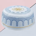 thumbnail image 3 of Esquirla Chapeau de Prière pour Hommes Broderie Bleu, 3 of 8