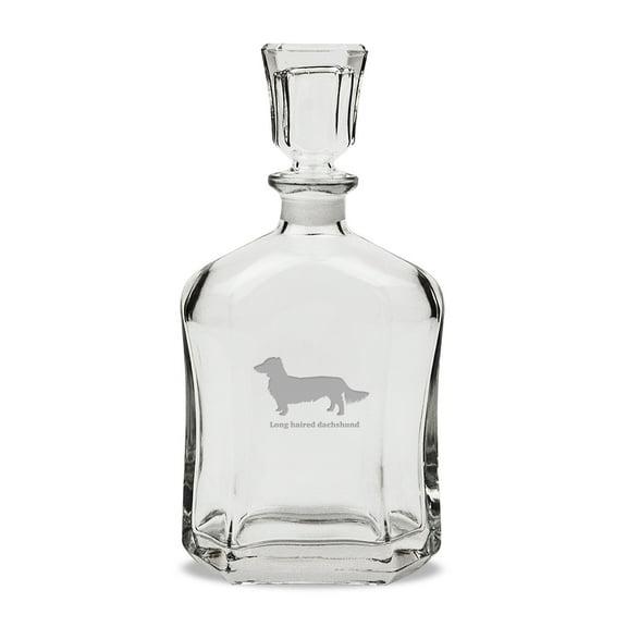 Long Haired Dachshund 23.75 oz Classic Whiskey Decanter