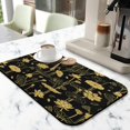 thumbnail image 2 of Washable Rubber Colorful Floral Dish Drying Mats for Kitchen Counter Home Large Coffee Bar Pad Accessories and Decor for Utensils Stemware 19.5''x12'', 2 of 5