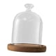 thumbnail image 3 of Campana de cristal transparente con base de madera, multiusos, redonda, de 3,5 pulgadas de diámetro. Estilo E, 3 of 9
