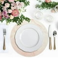 thumbnail image 3 of Pink Marble Pattern Placemats Round Table Mats Non-Slip Washable Heat Resistant Kitchen Place Mat for Home Dining Coffee Tabletop (6PCS) Home Decor, 3 of 7