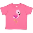 thumbnail image 3 of Inktastic Cute Flamingo, Baby Flamingo, Pink Flamingo, Bird Girls Toddler T-Shirt, 3 of 5